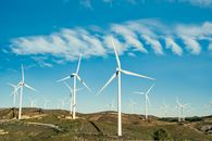 Wind Turbines on Hill