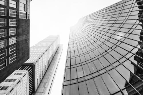 Free Low Angle View of Skyscrapers Stock Photo
