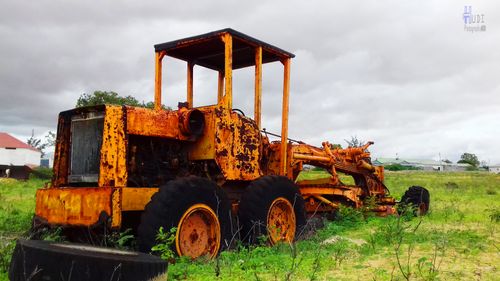 Free stock photo of big car, dark sky, farm Stock Photo
