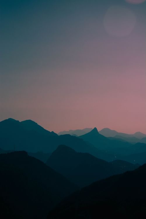 Free Explore the tranquil beauty of Yahyalı's mountain range silhouette at twilight. Stock Photo