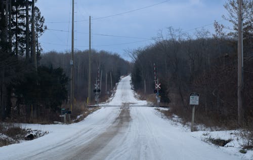 Unpaved Road with Snow 