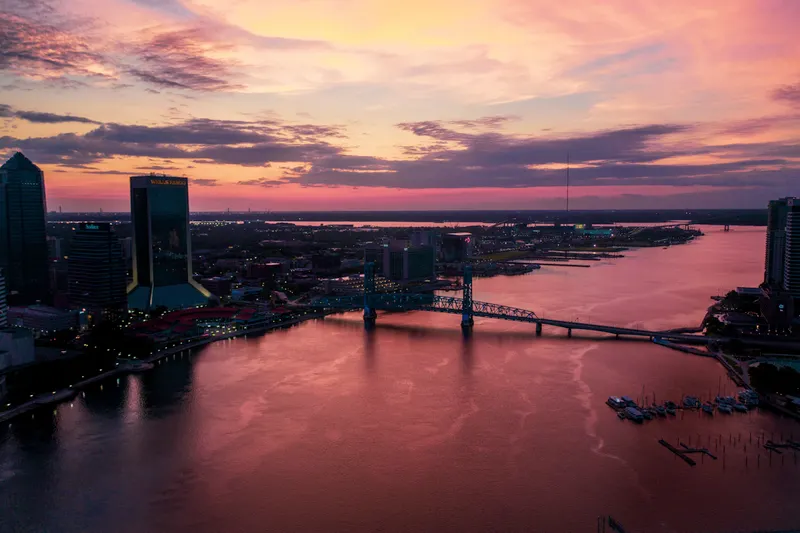 Jacksonville skyline along the St. Johns River