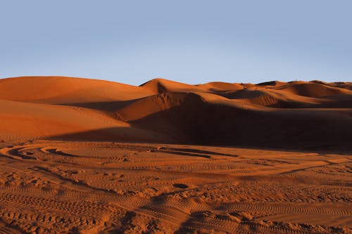 Brown Sand Under Blue Sky