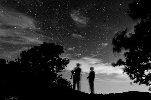 Free stock photo of astronomy, astrophotography, father