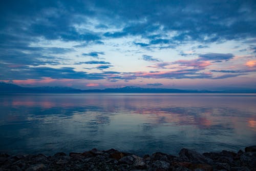 Calm Sea Under Blue Sky