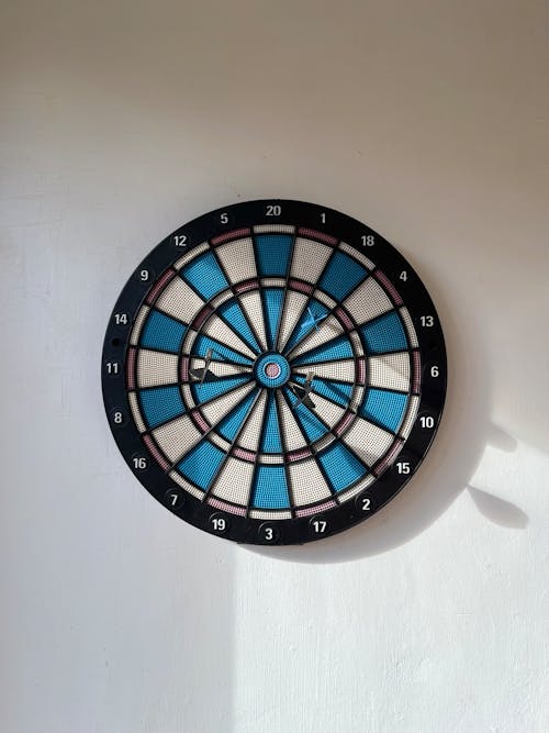 Free Dart Board Hanging on a Wall Stock Photo