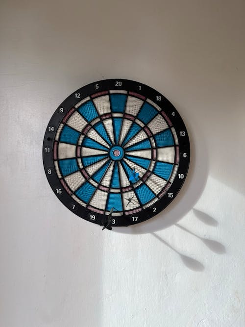 Dartboard on a White Wall