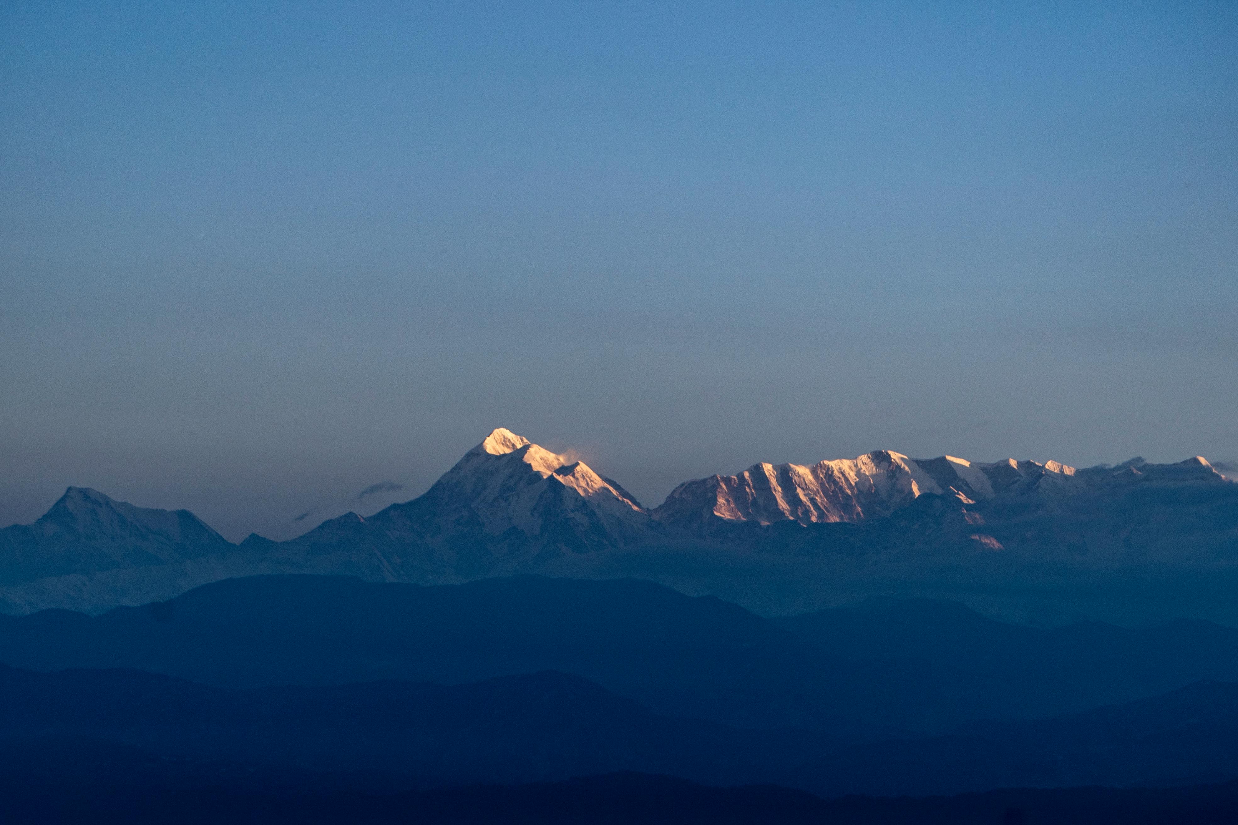 Panoramic View of Mt. Everest · Free Stock Photo