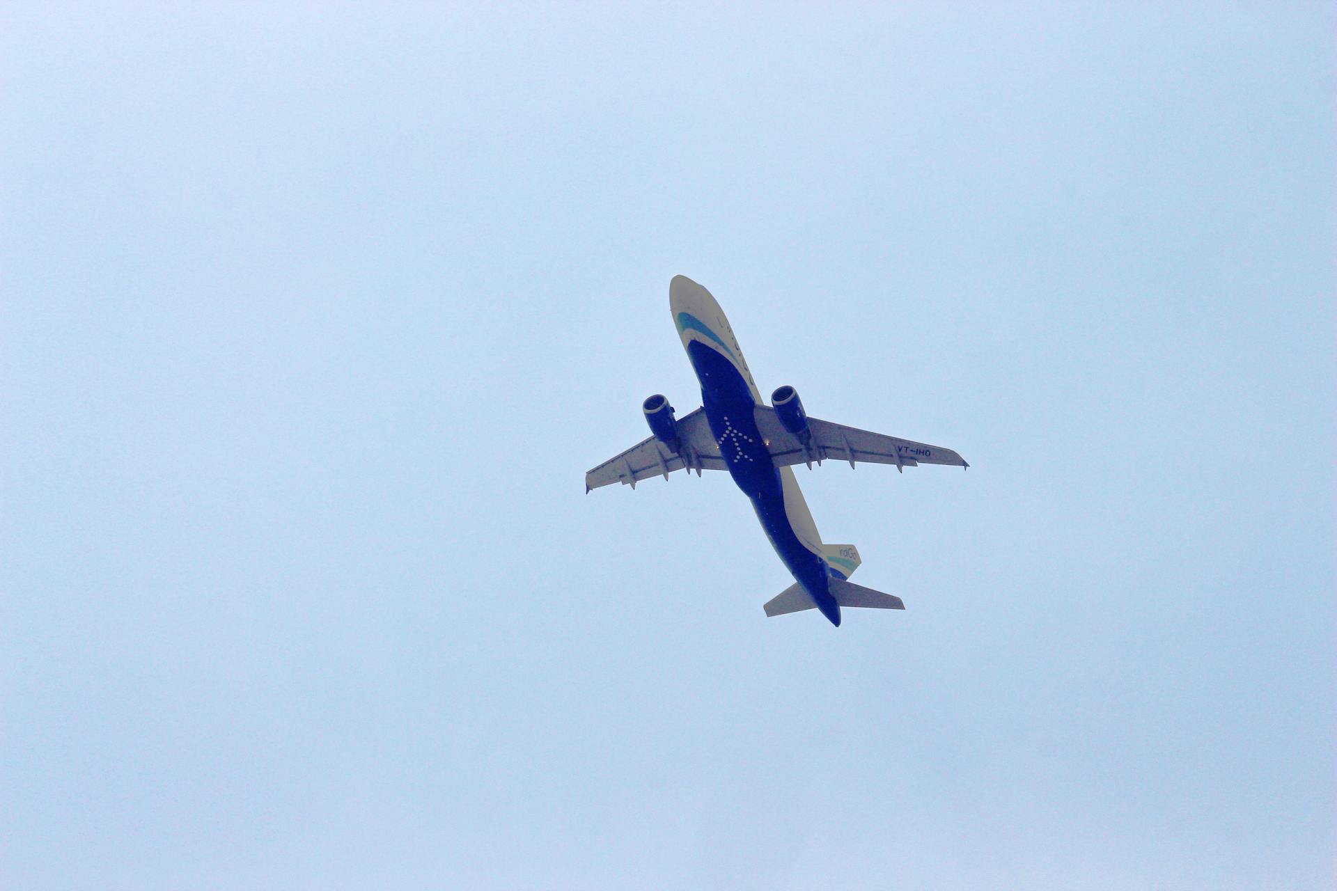 White And Blue Aircraft