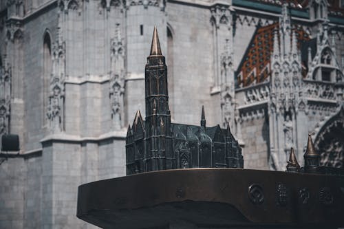 Gothic Cathedral Sculpture near Landmark