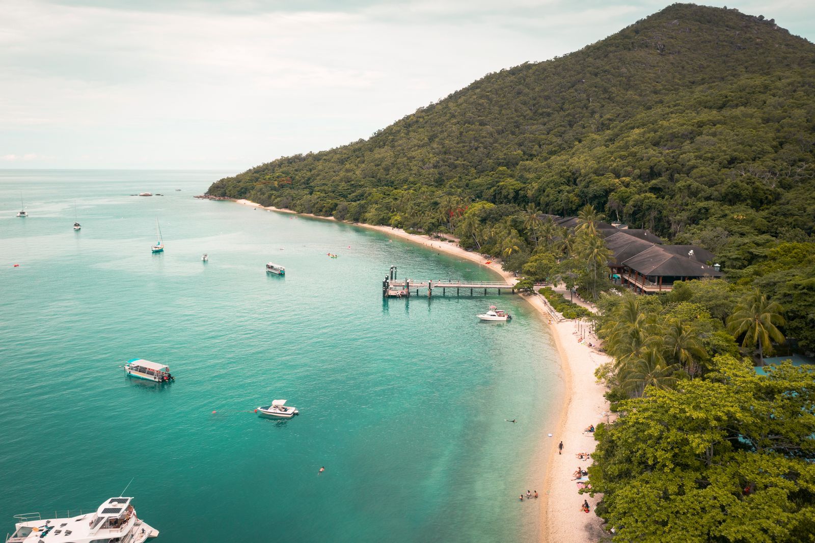 Green Island aerial Great Barrier Reef Cairns