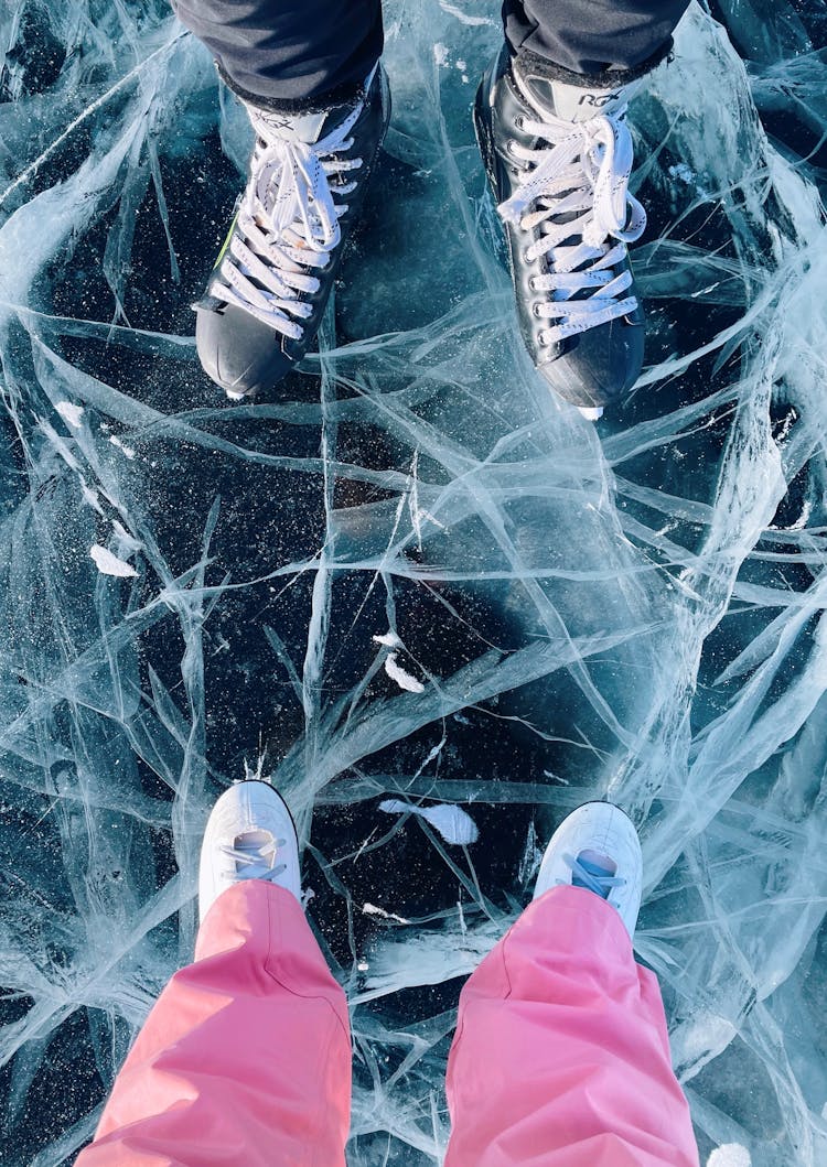 Ice Skating On Lake Baikal