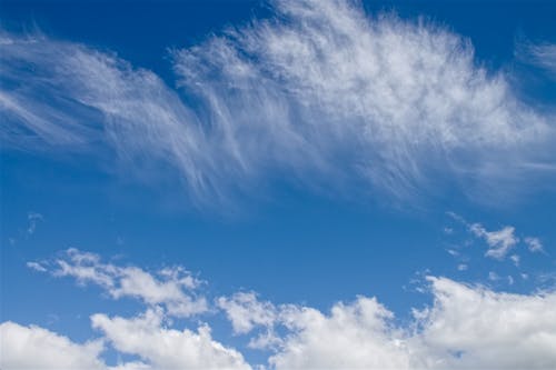 White Clouds and Blue Sky