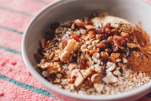 Oats In White Ceramic Bowl