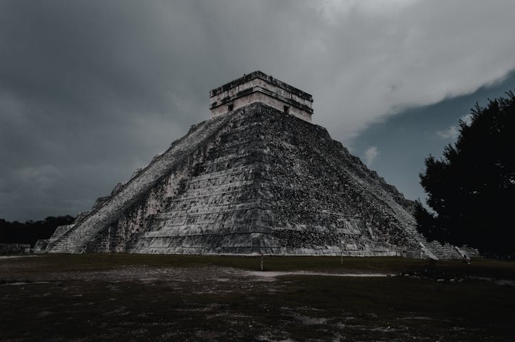 El Castillo Under Cloudy Skies 