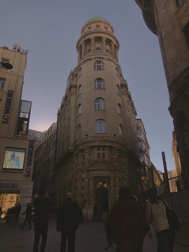 Tower On Street Corner