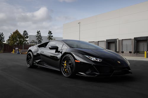 Free Black Lamborghini Huracan Stock Photo