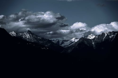 無料 シルエット, 山岳, 山脈の無料の写真素材 写真素材