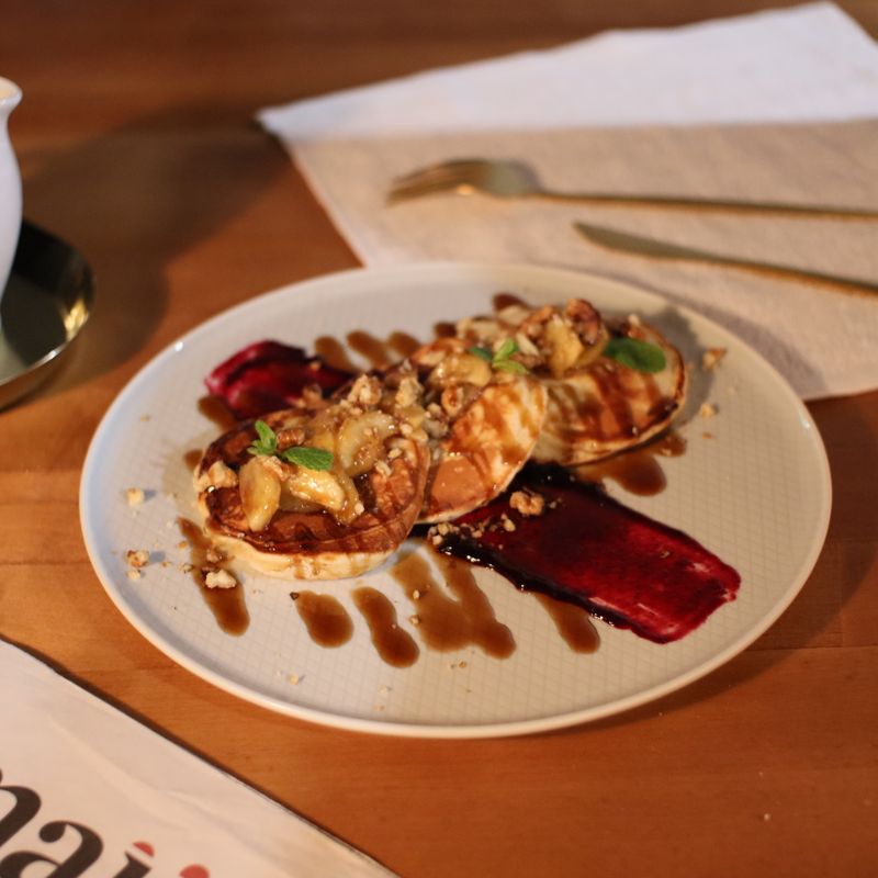 Qatayef Stuffed Pancakes with Walnuts and Attar Syrup