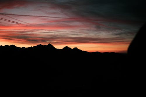 Gratis lagerfoto af bjerg, morgengry, silhouet Lagerfoto
