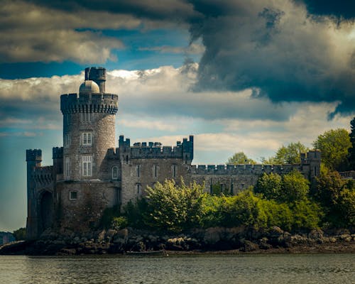 Tower in a Castle on a Hill in Ireland 