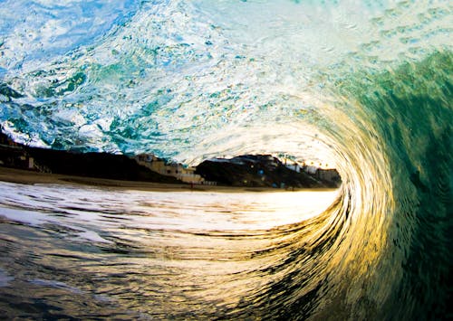 Бесплатное стоковое фото с абстрактный, вода, волна