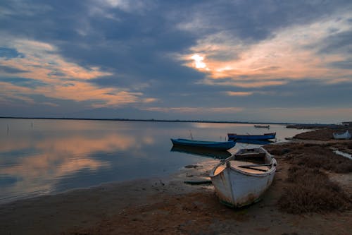 Free stock photo of beach, beautiful sunset, boat