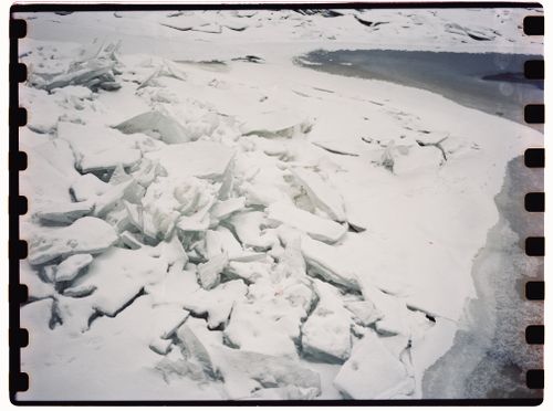 Free Chilled ice formations on a winter day in Saint Petersburg, Russia, showcasing nature's beauty. Stock Photo