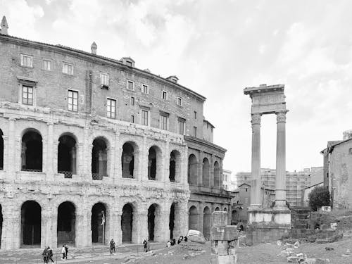 Free stock photo of ancient roman architecture, columns, italy Stock Photo
