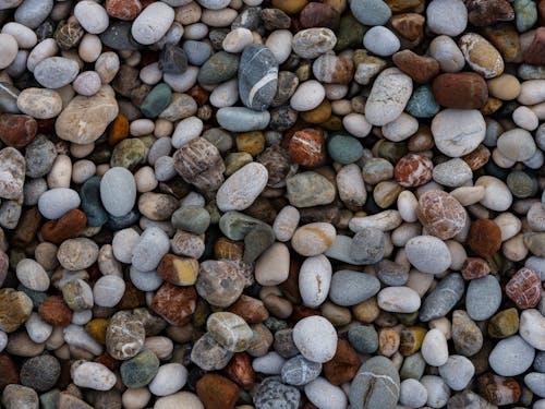 Free Close-Up Shot of Beach Stones Stock Photo