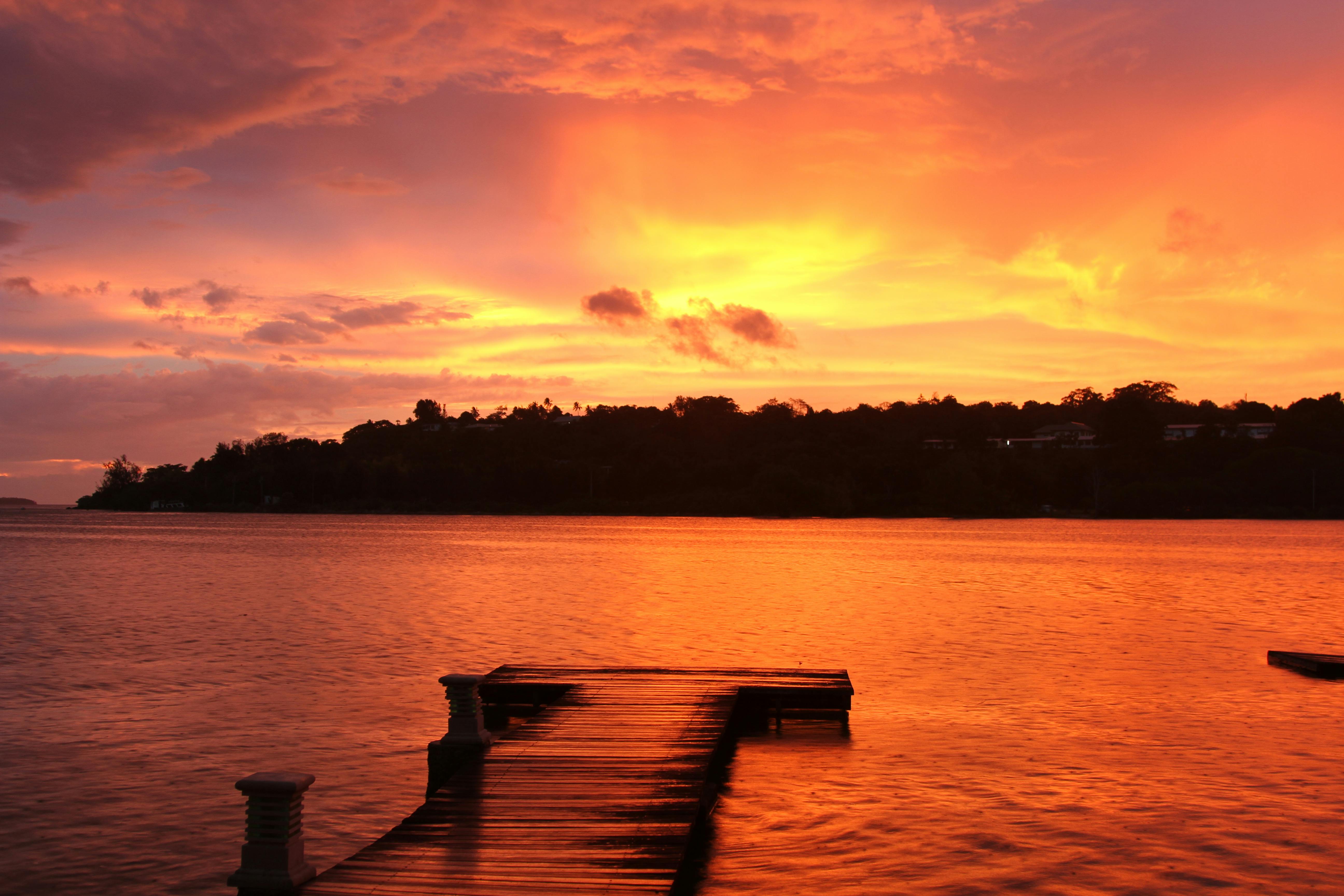 Woman Siting on Dock Near Large Body of Water · Free Stock ... - 5184 x 3456 jpeg 1930kB