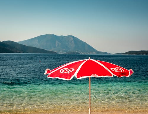 水體, 沙灘傘, 海 的 免費圖庫相片