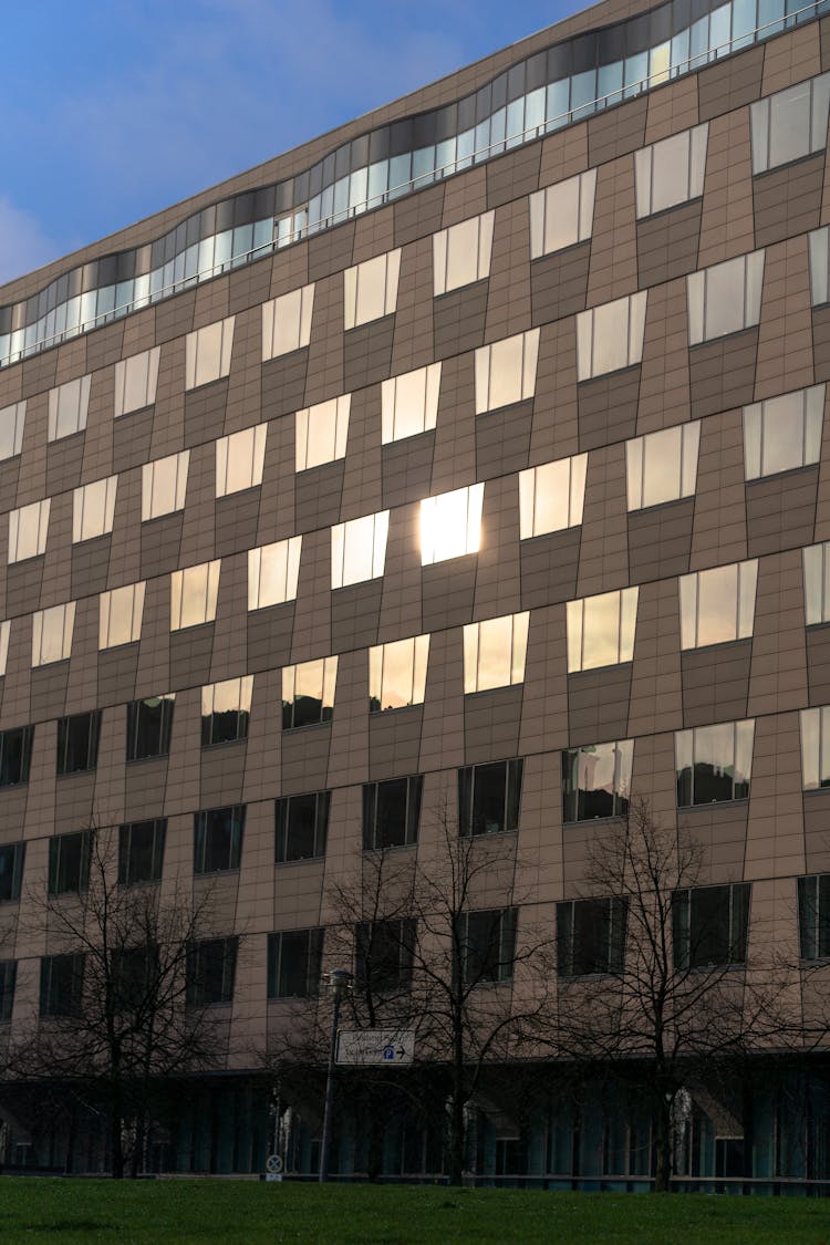 Office Building During Sunset 