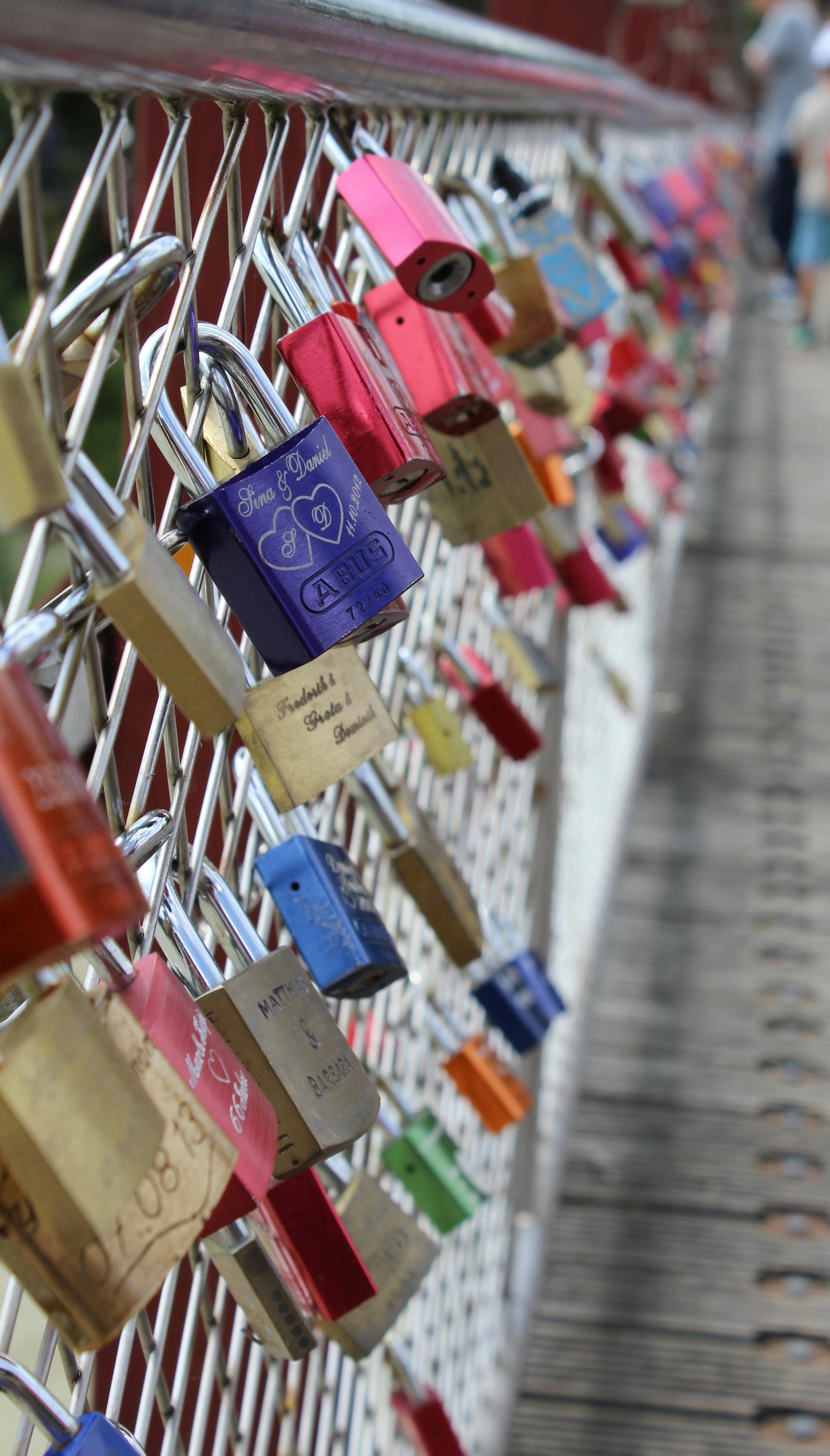 Free stock photo of love locks, secure, steadfast