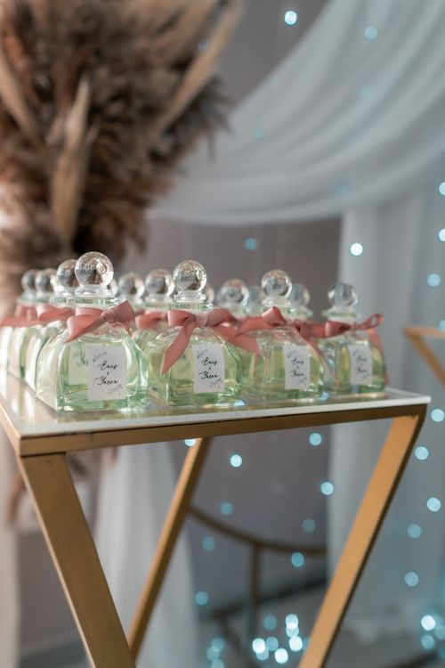 Mini Cologne Table Perfume Bottles on the Table · Free Stock Photo