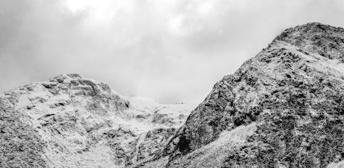 View of Mountains in Winter