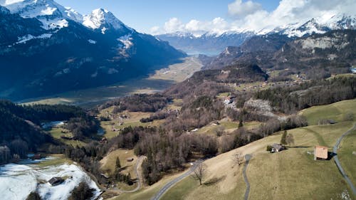 Δωρεάν στοκ φωτογραφιών με rocky mountains, αεροφωτογράφιση, Άλπεις