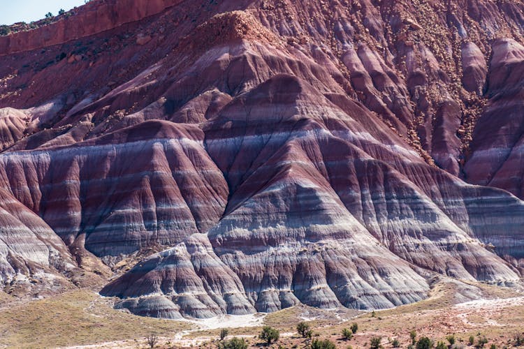 Brown Rocky Steep Mountain