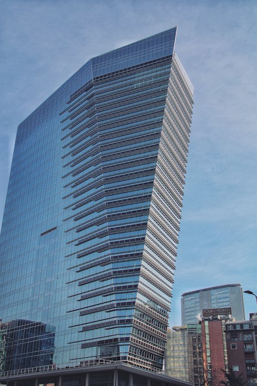 Gray Glass Building Under Blue Sky