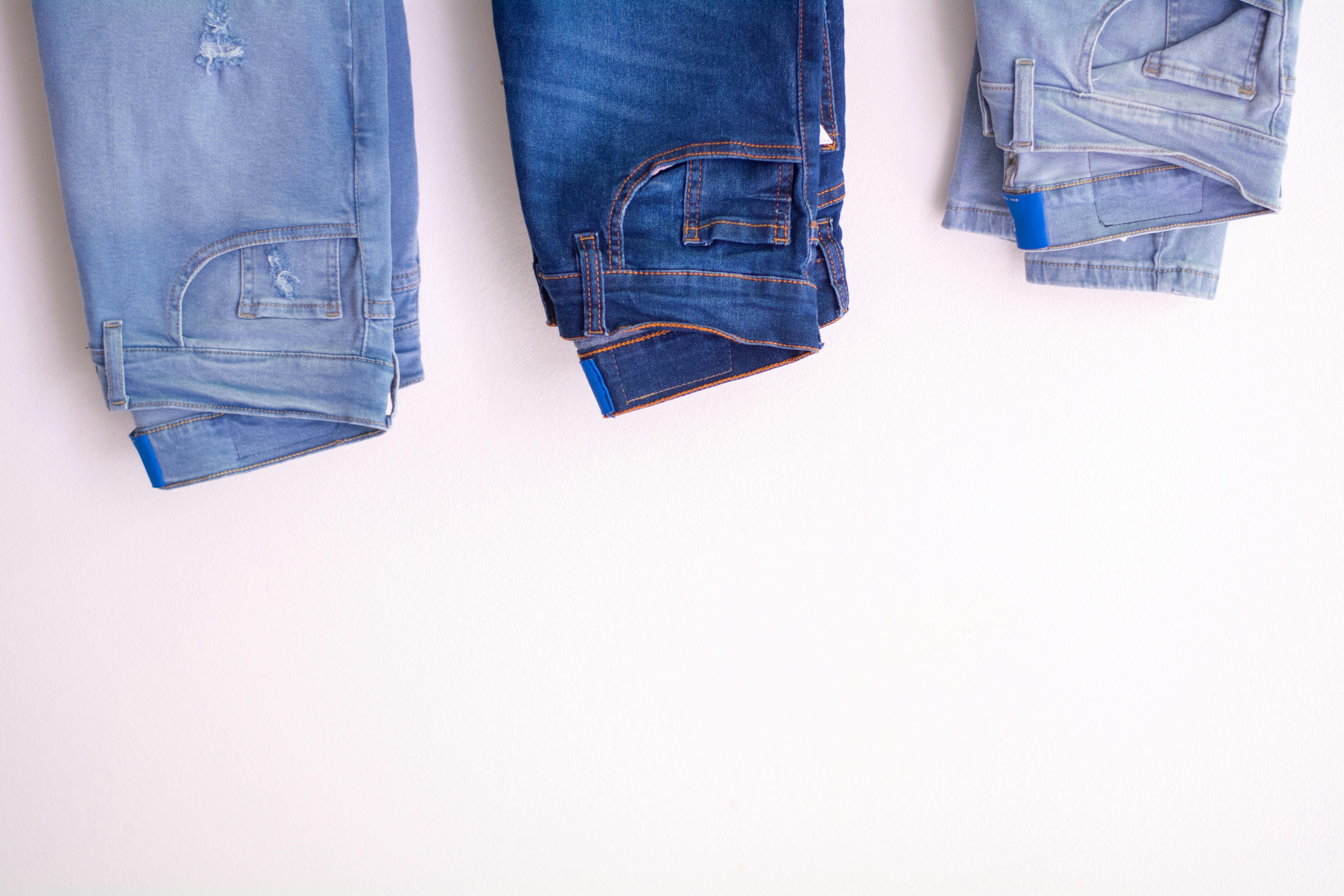 Blue Jeans Wallpaper 4K, Texture, Clothes, Fashion