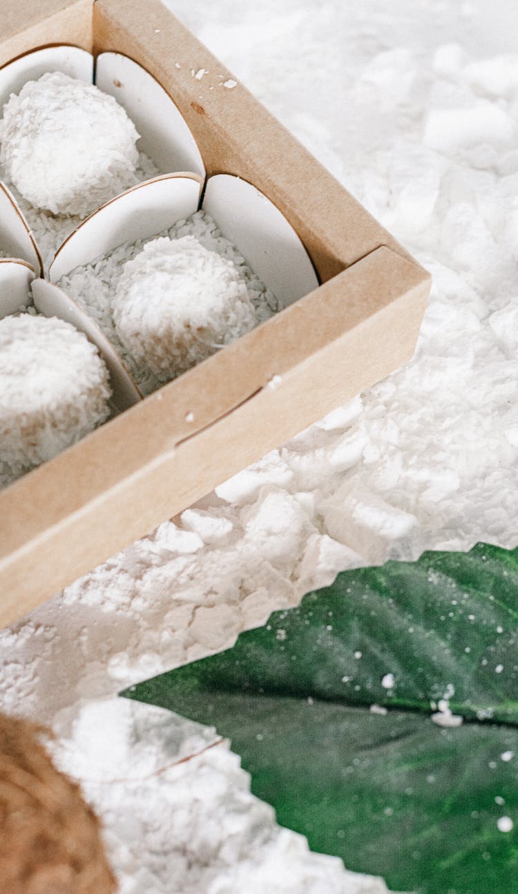 Coconut Balls Candies In A Box