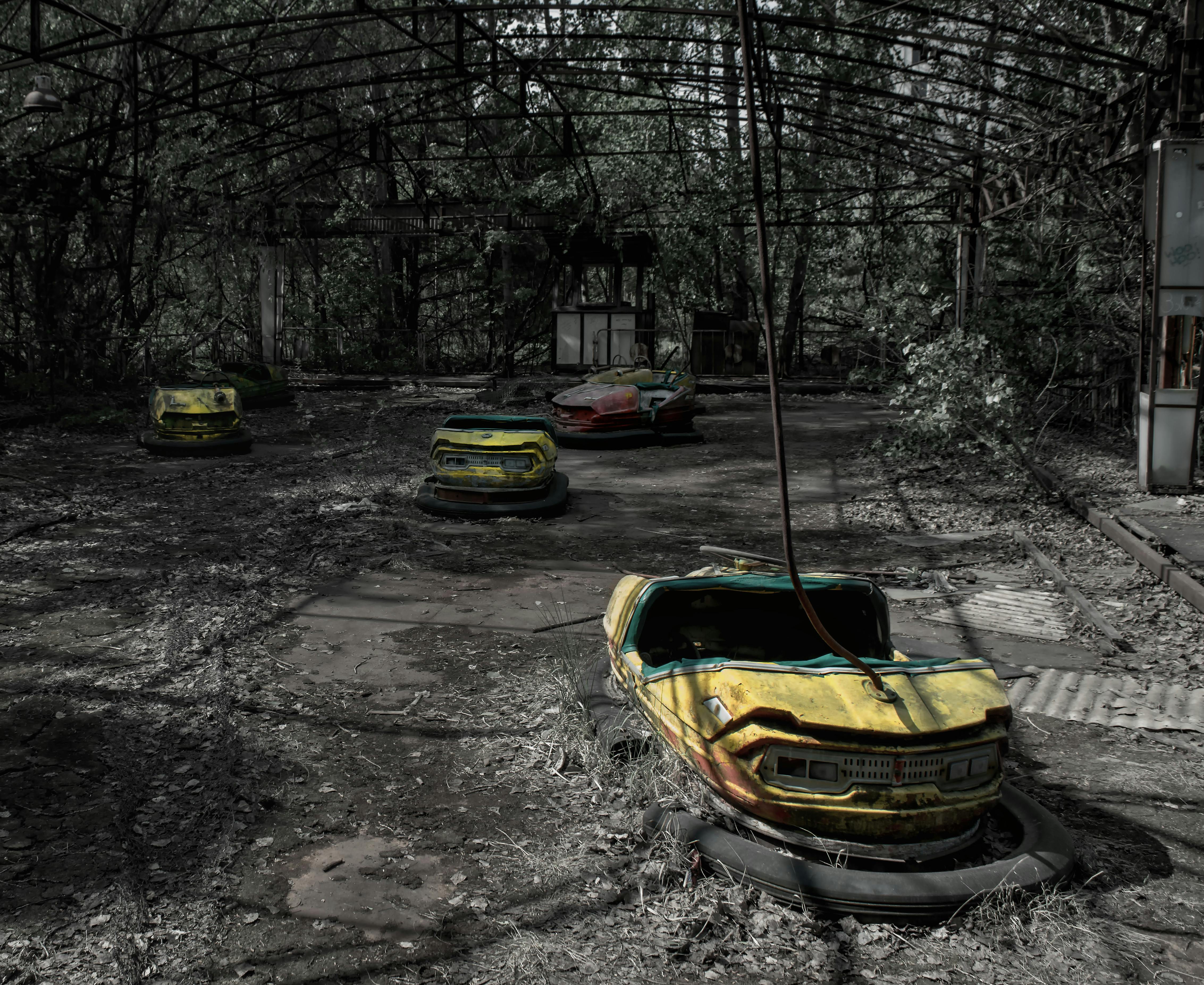 Free stock photo of abandoned, bumper car, Bumper cars