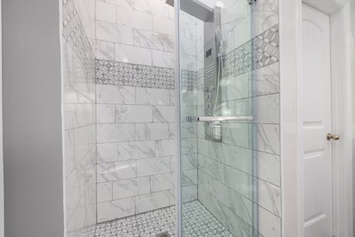Free Clear Glass Shower Room Stock Photo