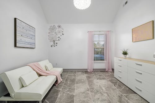 Minimalistic Living Room in a Flat 
