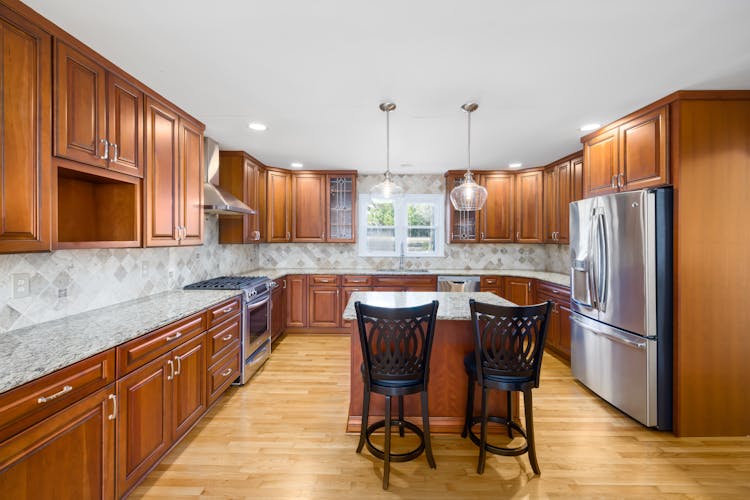 Kitchen Interior Design With Wooden Cabinets