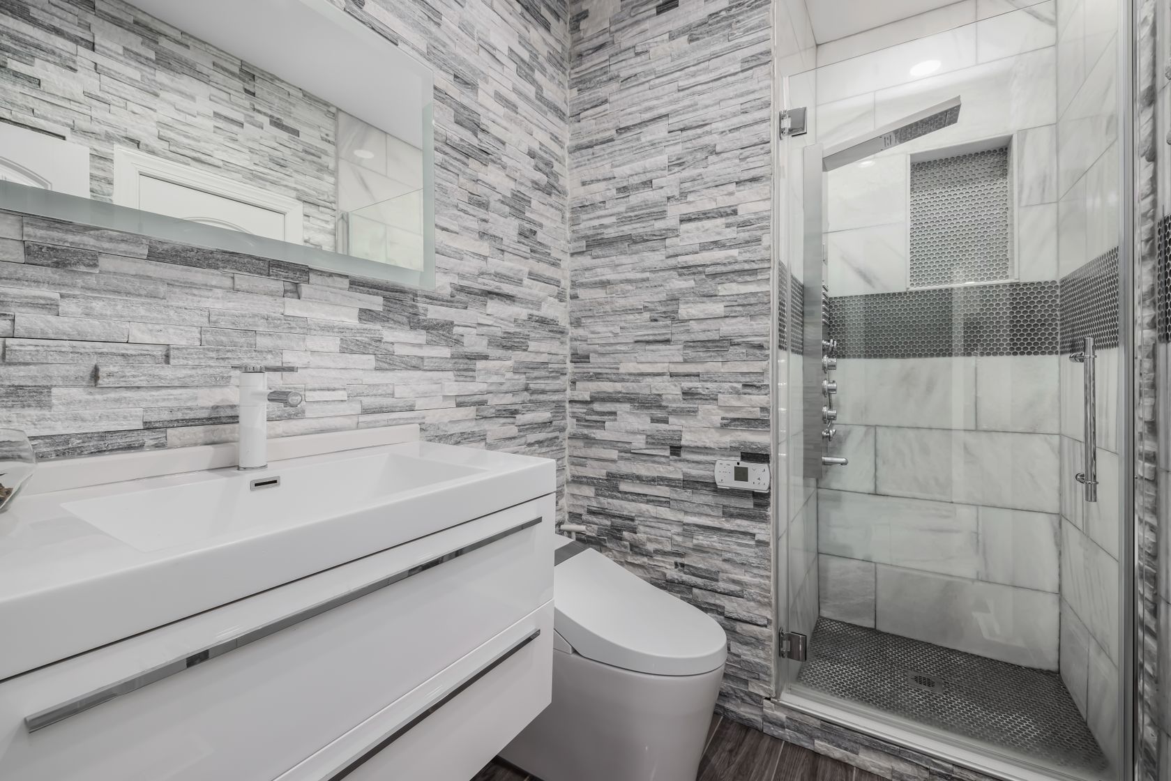 Newly remodeled bathroom