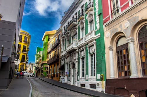 Darmowe zdjęcie z galerii z kolorowe domy, portoryko, ulica