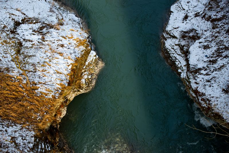 Suspension bridge across the Fraser River