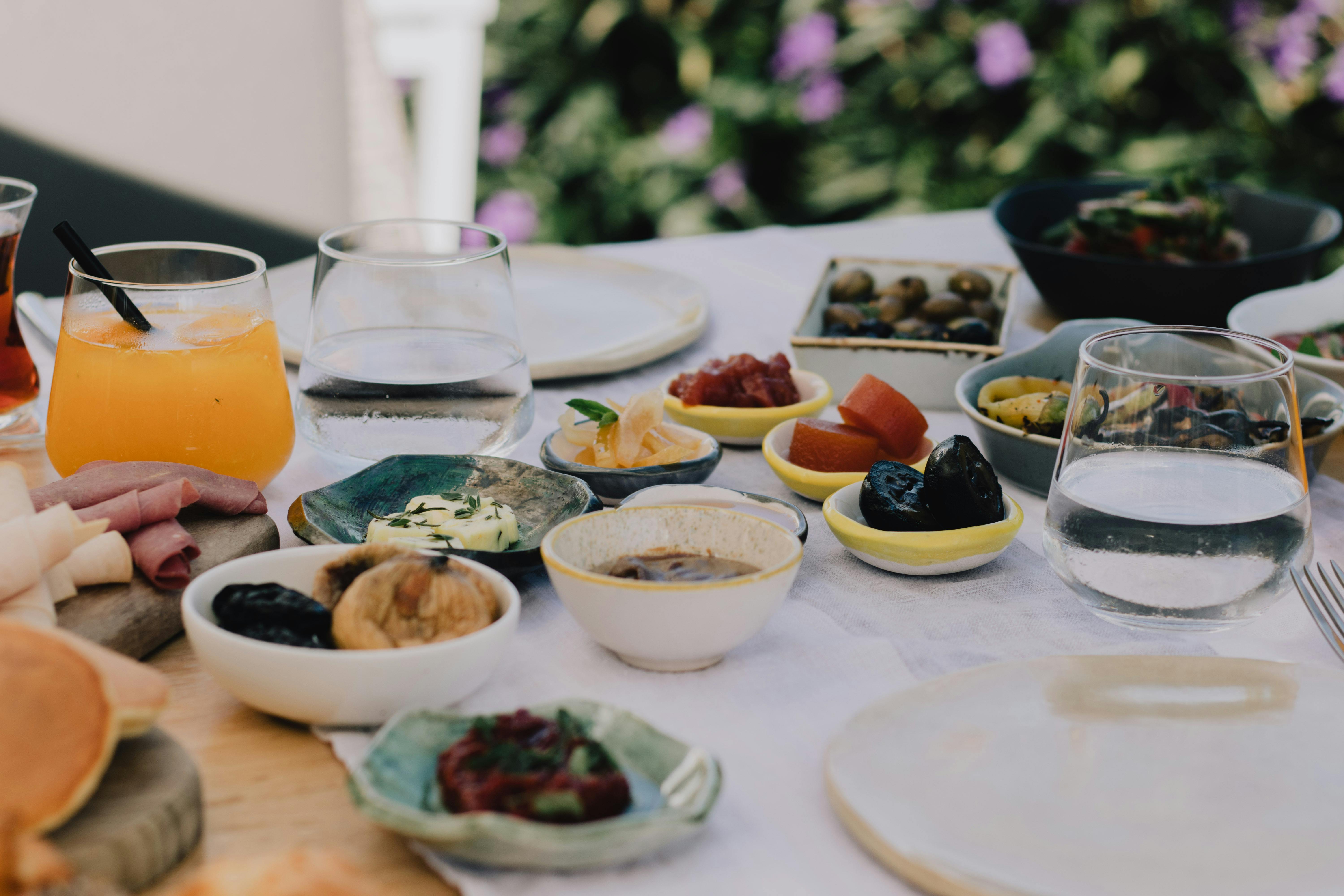 breakfast on table