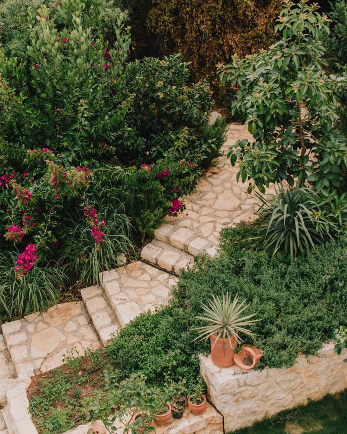 Stone garden path